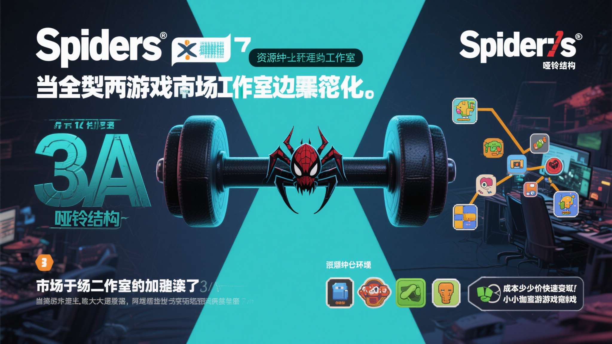 市场两极分化加速了中型工作室的边缘化。 当前的游戏市场呈现出典型的"哑铃结构"：
